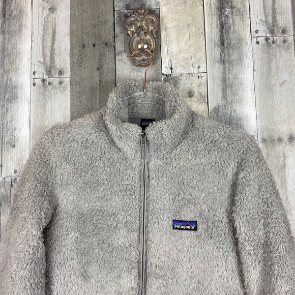 Patagonia Woman’s Los Gatos Fleece Jacket in Light Grey Size Medium - Picture 5 of 16